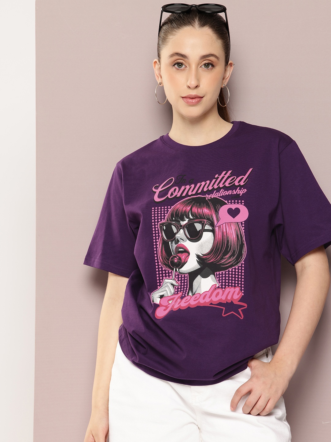 DILLINGER Printed Drop-Shoulder Sleeves Bio Washed Cotton Oversized T-shirt, Violet
DILLINGER Printed Drop-Shoulder Sleeves Bio Washed Cotton Oversized T-shirt, Violet