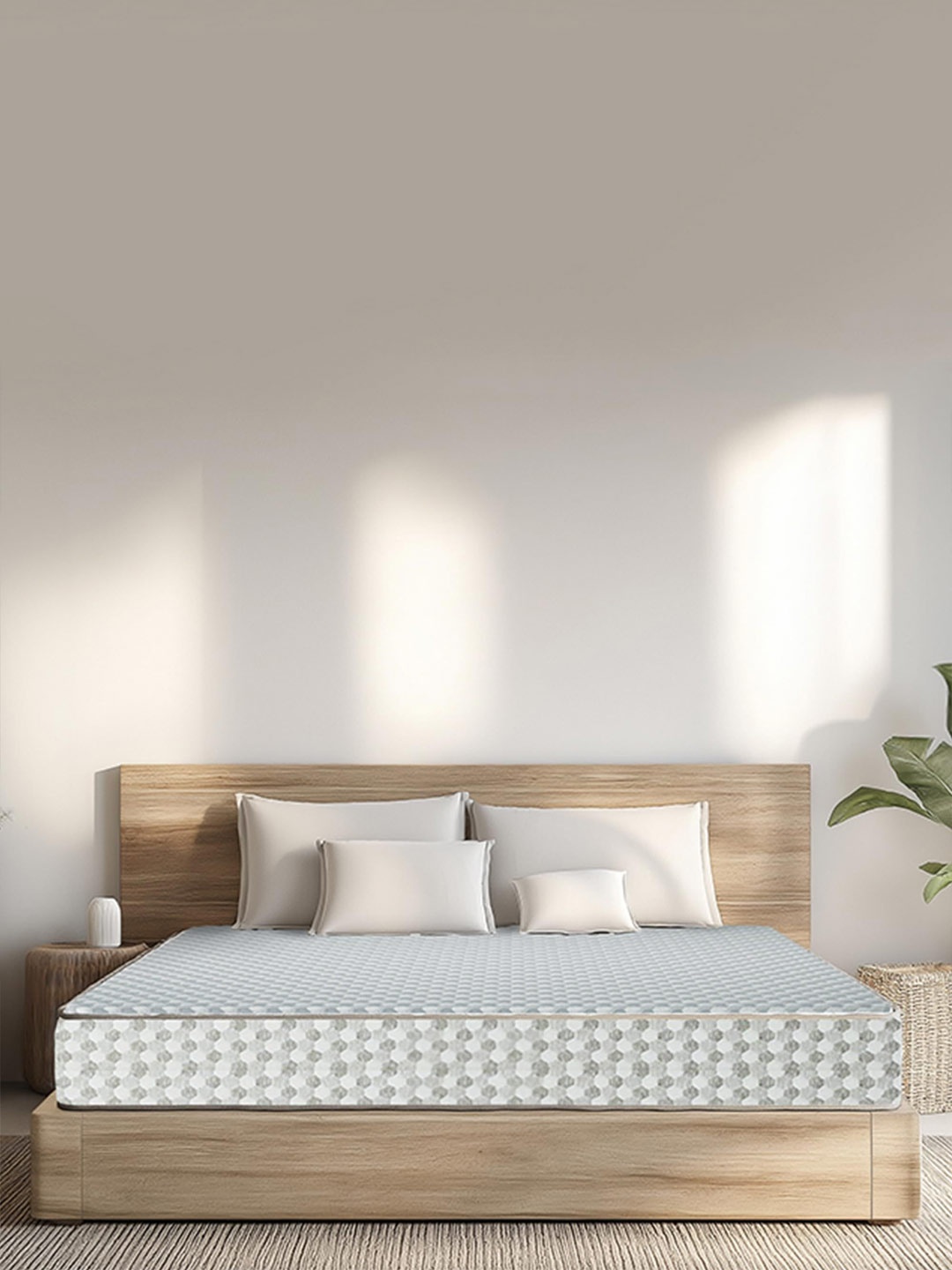 Sleepwell White & Grey Printed Reversible King Size Dual Pro Profiled Mattress
Sleepwell White & Grey Printed Reversible King Size Dual Pro Profiled Mattress