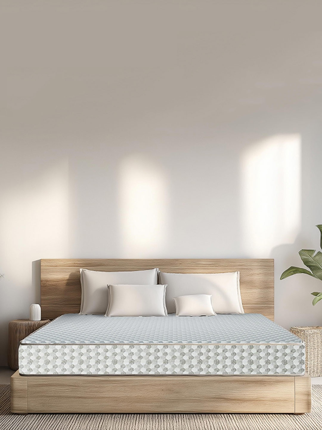 Sleepwell White & Grey Printed Reversible King Size Dual Pro Profiled Mattress
Sleepwell White & Grey Printed Reversible King Size Dual Pro Profiled Mattress