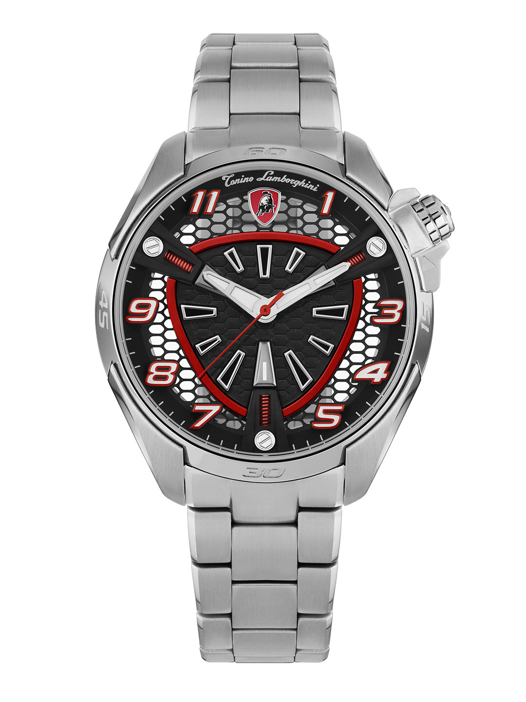 Tonino Lamborghini Men Stainless Steel Bracelet Style Straps Analogue Watch TLABSR-SS-B, Black
Tonino Lamborghini Men Stainless Steel Bracelet Style Straps Analogue Watch TLABSR-SS-B, Black