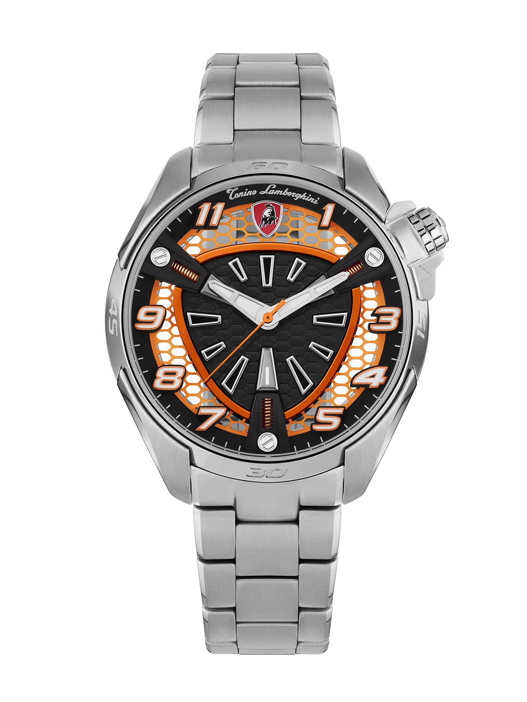 Tonino Lamborghini Shock Abs Men Dial & Bracelet Style Straps Analogue Watch TLABSO-SS-B, Orange
Tonino Lamborghini Shock Abs Men Dial & Bracelet Style Straps Analogue Watch TLABSO-SS-B, Orange