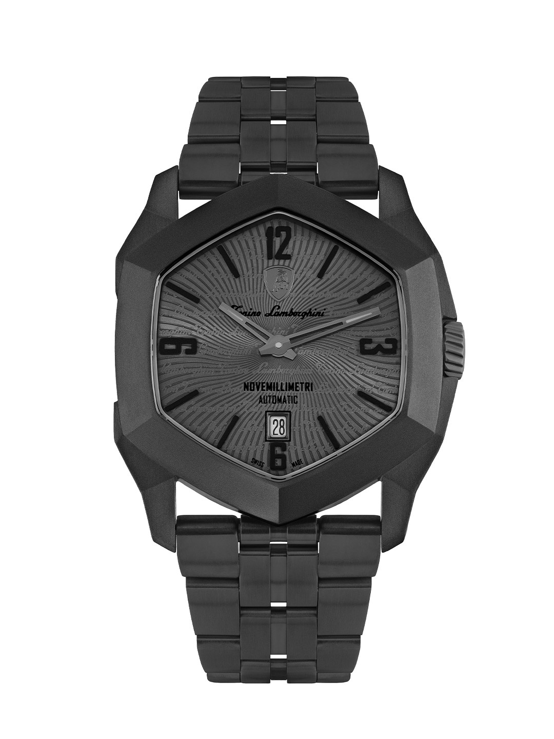 Tonino Lamborghini Swiss Made Novemillimetri Automatic Grey Dial Analog Watch- TLF-T08-1-B, Black
Tonino Lamborghini Swiss Made Novemillimetri Automatic Grey Dial Analog Watch- TLF-T08-1-B, Black