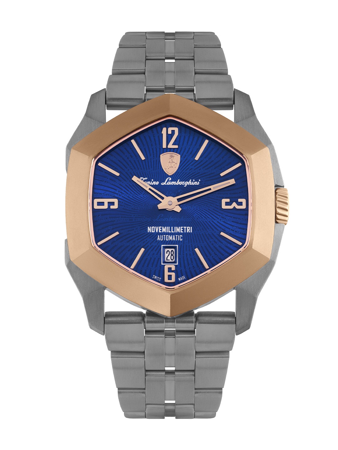 Tonino Lamborghini Swiss Made Novemillimetri Automatic Blue Dial Analog Watch TLF-T08-3-B
Tonino Lamborghini Swiss Made Novemillimetri Automatic Blue Dial Analog Watch TLF-T08-3-B