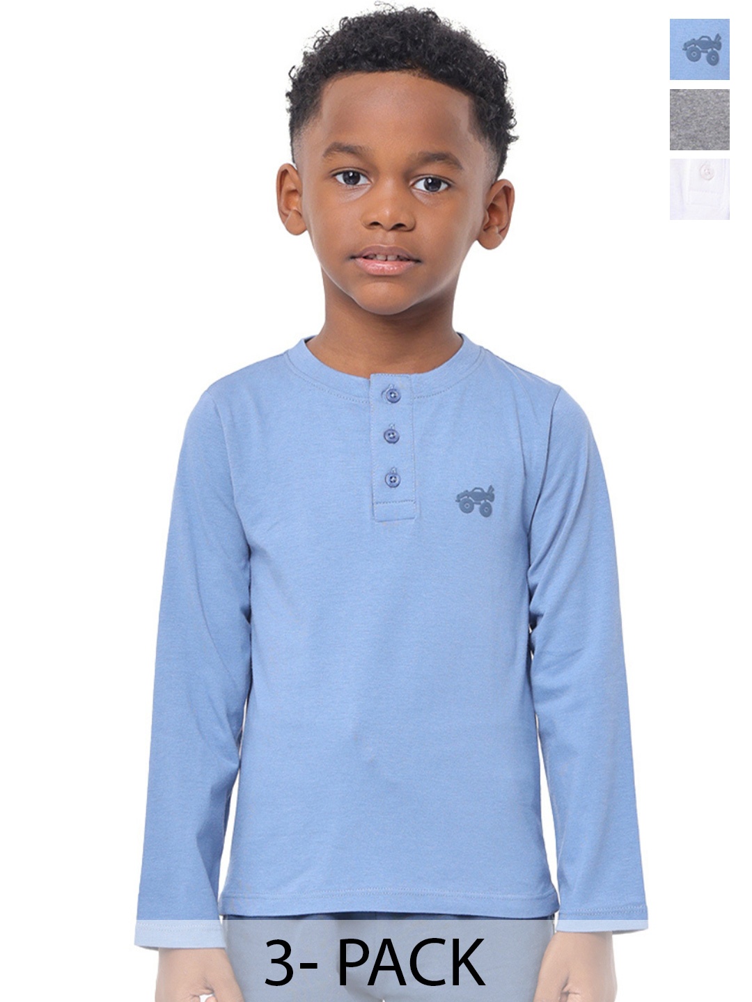 Nuego Kids Boys Pack Of 3 Henley Neck Solid Bio Finish Half Sleeve Cotton T-shirts, Grey
Nuego Kids Boys Pack Of 3 Henley Neck Solid Bio Finish Half Sleeve Cotton T-shirts, Grey