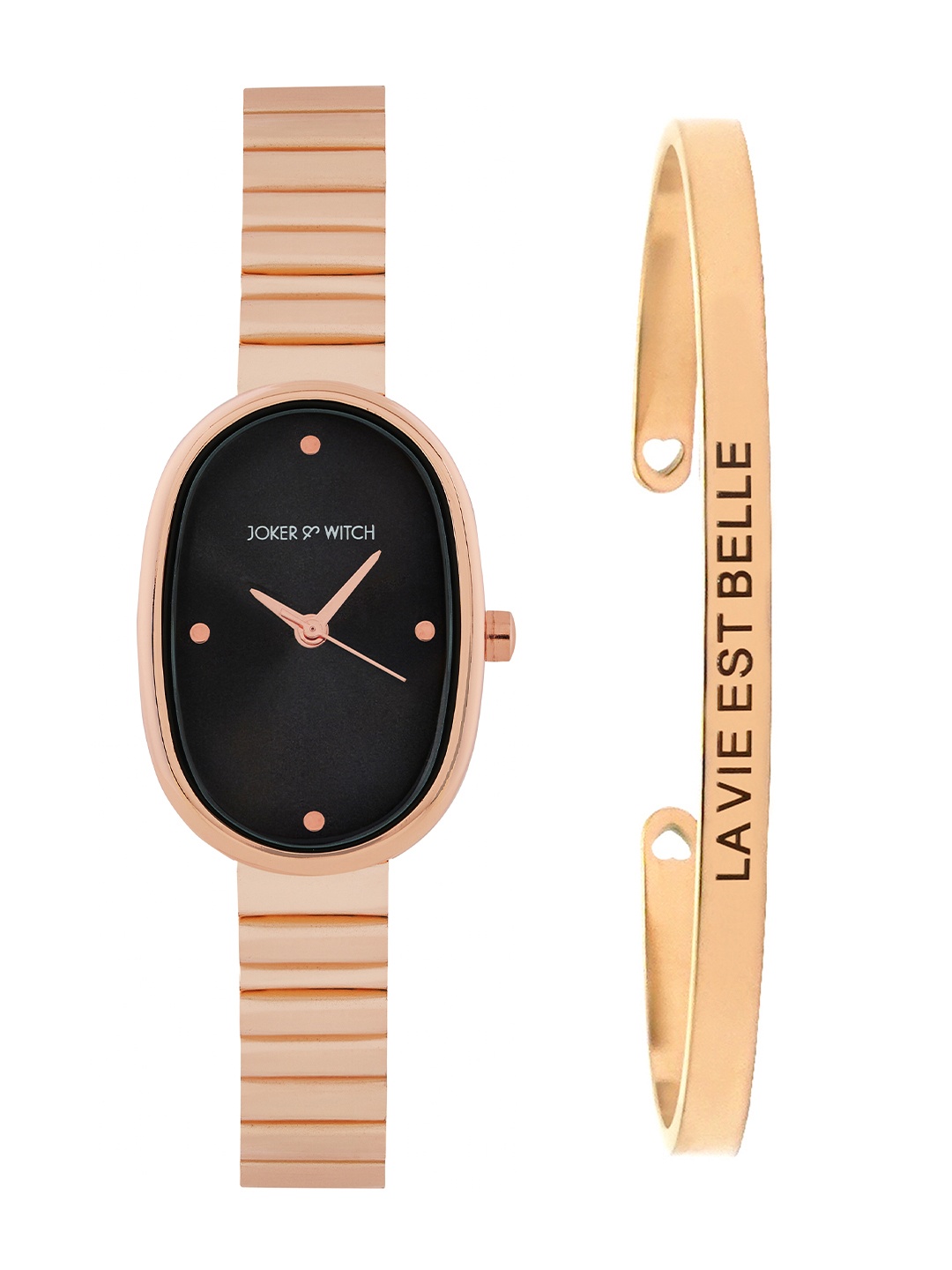 JOKER & WITCH Women Luxe Halo Watch Bracelet Stack Gift Set JWBS1083, Rose gold
JOKER & WITCH Women Luxe Halo Watch Bracelet Stack Gift Set JWBS1083, Rose gold