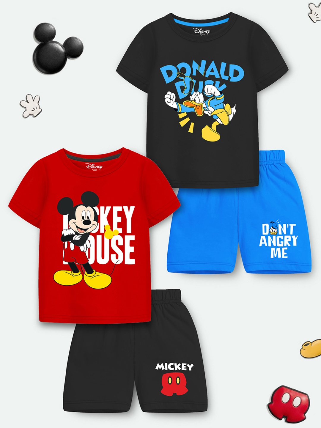 Disney By Miss and Chief Boys Pack Of 2 Mickey & Friends Printed T-shirt With Shorts, Red
Disney By Miss and Chief Boys Pack Of 2 Mickey & Friends Printed T-shirt With Shorts, Red