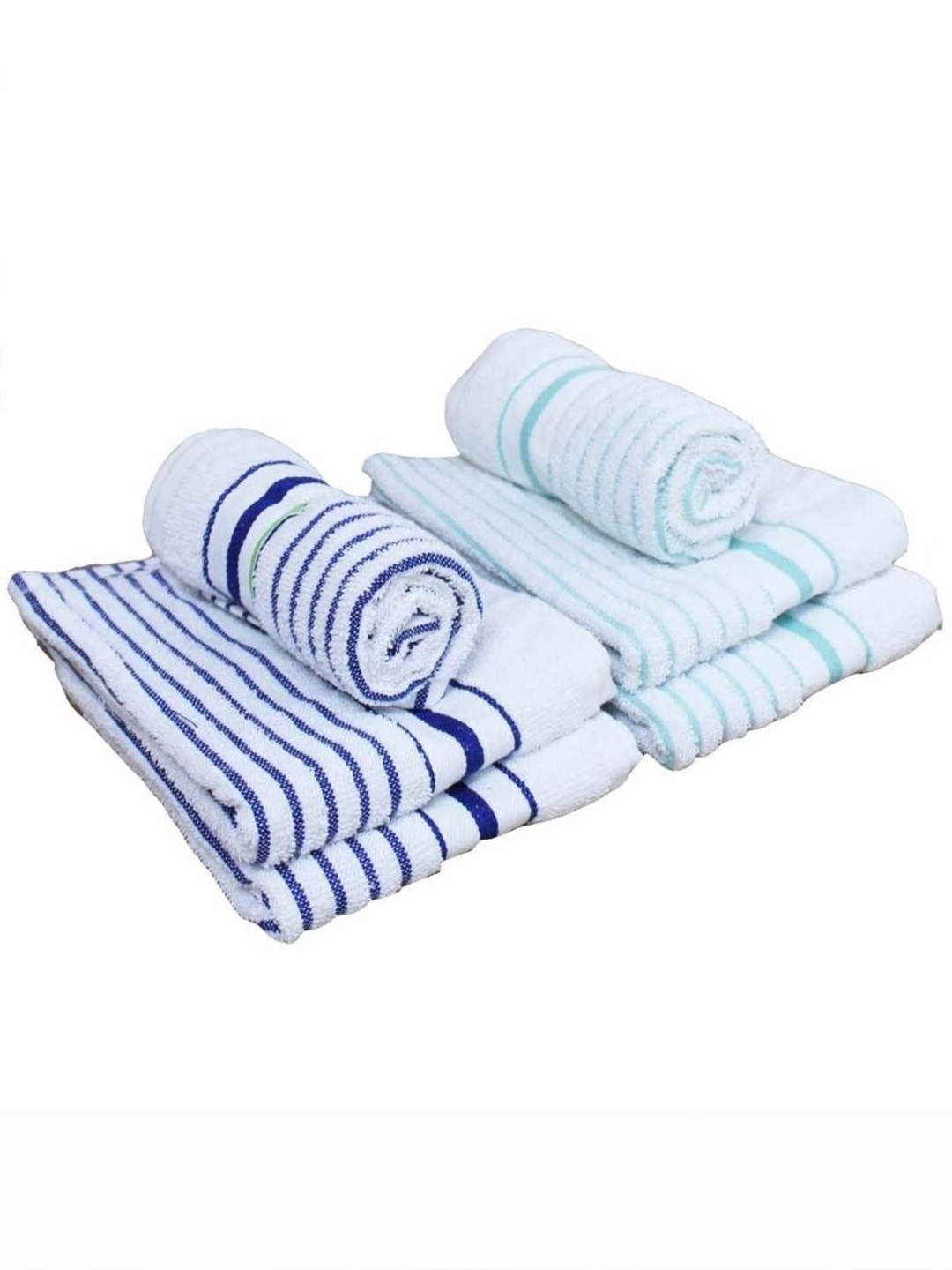 Aura Blue & White 6 Pieces Striped Pure Cotton Super Absorbent & Quick Dry Hand Towels
Aura Blue & White 6 Pieces Striped Pure Cotton Super Absorbent & Quick Dry Hand Towels