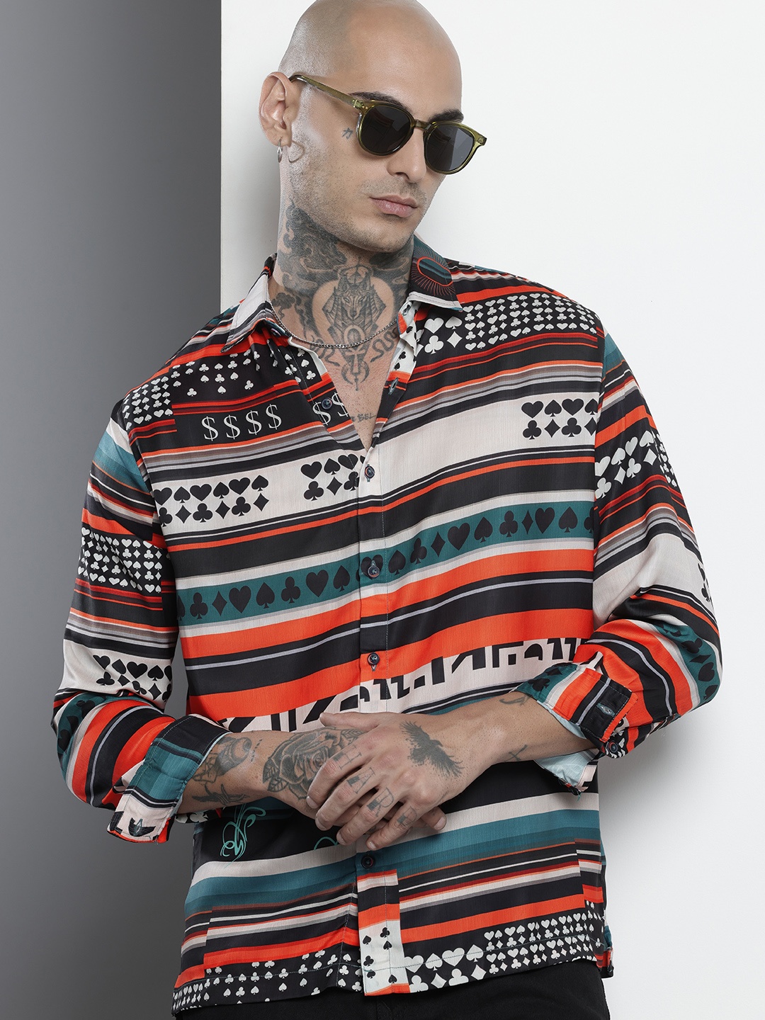 The Indian Garage Co Geometric Printed Drop-Shoulder Sleeves Relaxed Fit Casual Shirt, Multi
The Indian Garage Co Geometric Printed Drop-Shoulder Sleeves Relaxed Fit Casual Shirt, Multi