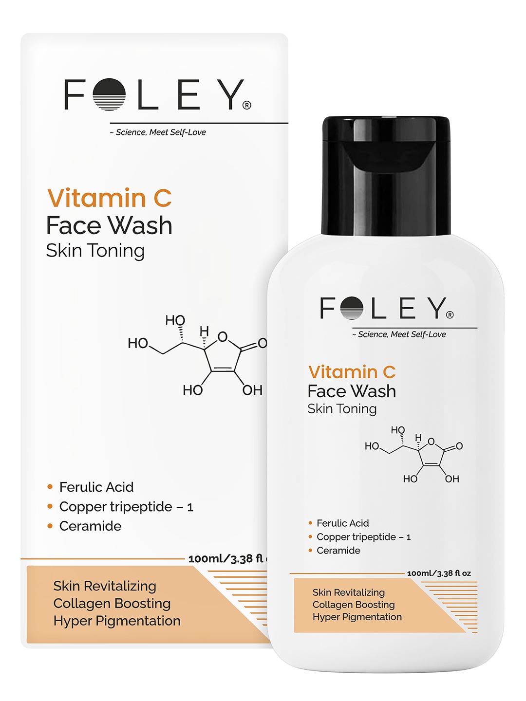 FOLEY Vitamin C Skin Toning Face Wash With Ferulic Acid For Brightening - 100 ml, Transparent
FOLEY Vitamin C Skin Toning Face Wash With Ferulic Acid For Brightening - 100 ml, Transparent