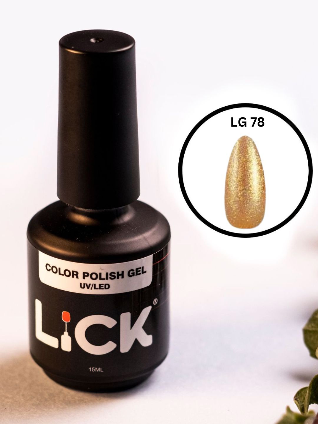 LICK Color Polish Uv - Led Long Lasting Gel Nail Polish - 15 ml - Glitter - LG 78, Gold
LICK Color Polish Uv - Led Long Lasting Gel Nail Polish - 15 ml - Glitter - LG 78, Gold
