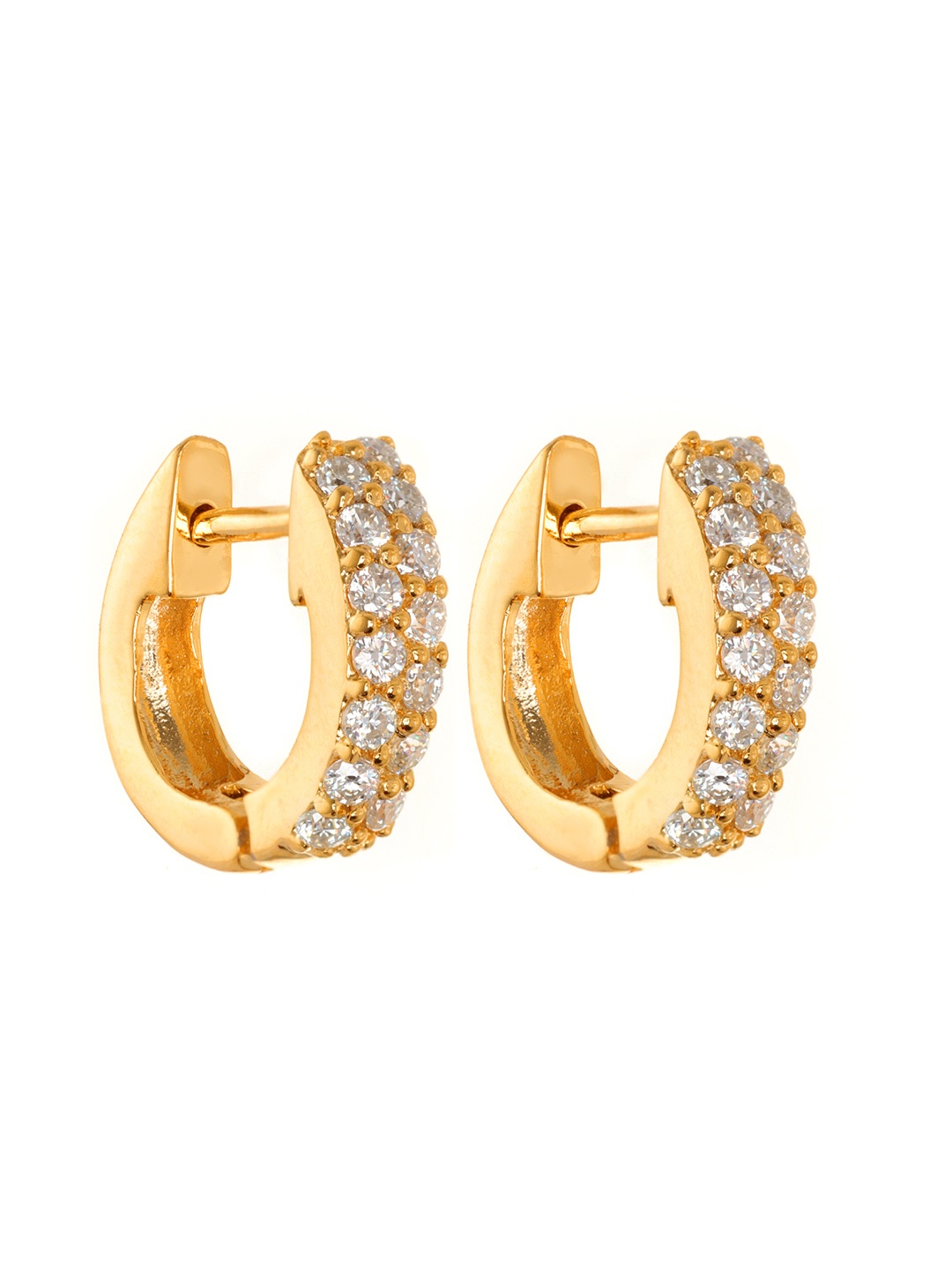 Soraya Luxe 925 Sterling Silver Moissanite Diamond 18K Gold Plated Sparkling Hoop Earrings
Soraya Luxe 925 Sterling Silver Moissanite Diamond 18K Gold Plated Sparkling Hoop Earrings