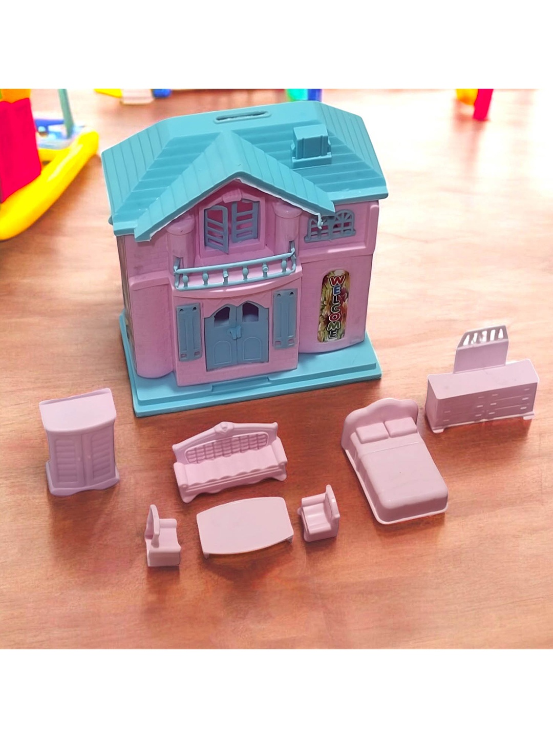 TBQ-The Baby Qoull Non-Allergic Doll House Kit Activity Toys and Games, Pink
TBQ-The Baby Qoull Non-Allergic Doll House Kit Activity Toys and Games, Pink