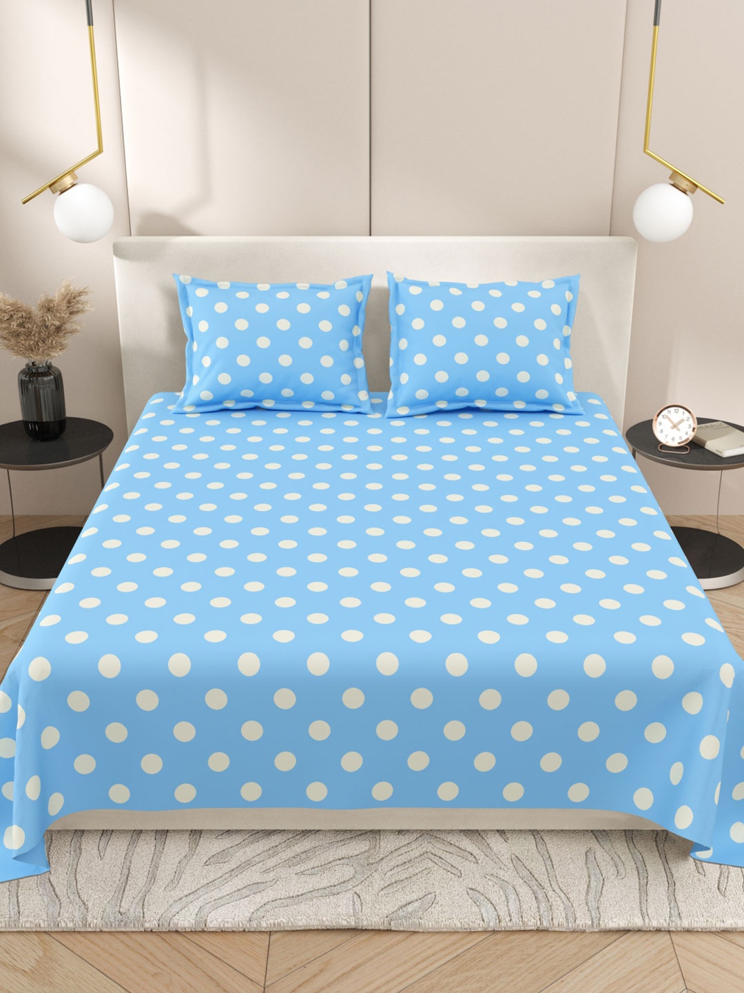 Myntra Elegant Homes Blue & White Geometric 220 TC King Bedsheet with 2 Pillow Covers
Myntra Elegant Homes Blue & White Geometric 220 TC King Bedsheet with 2 Pillow Covers