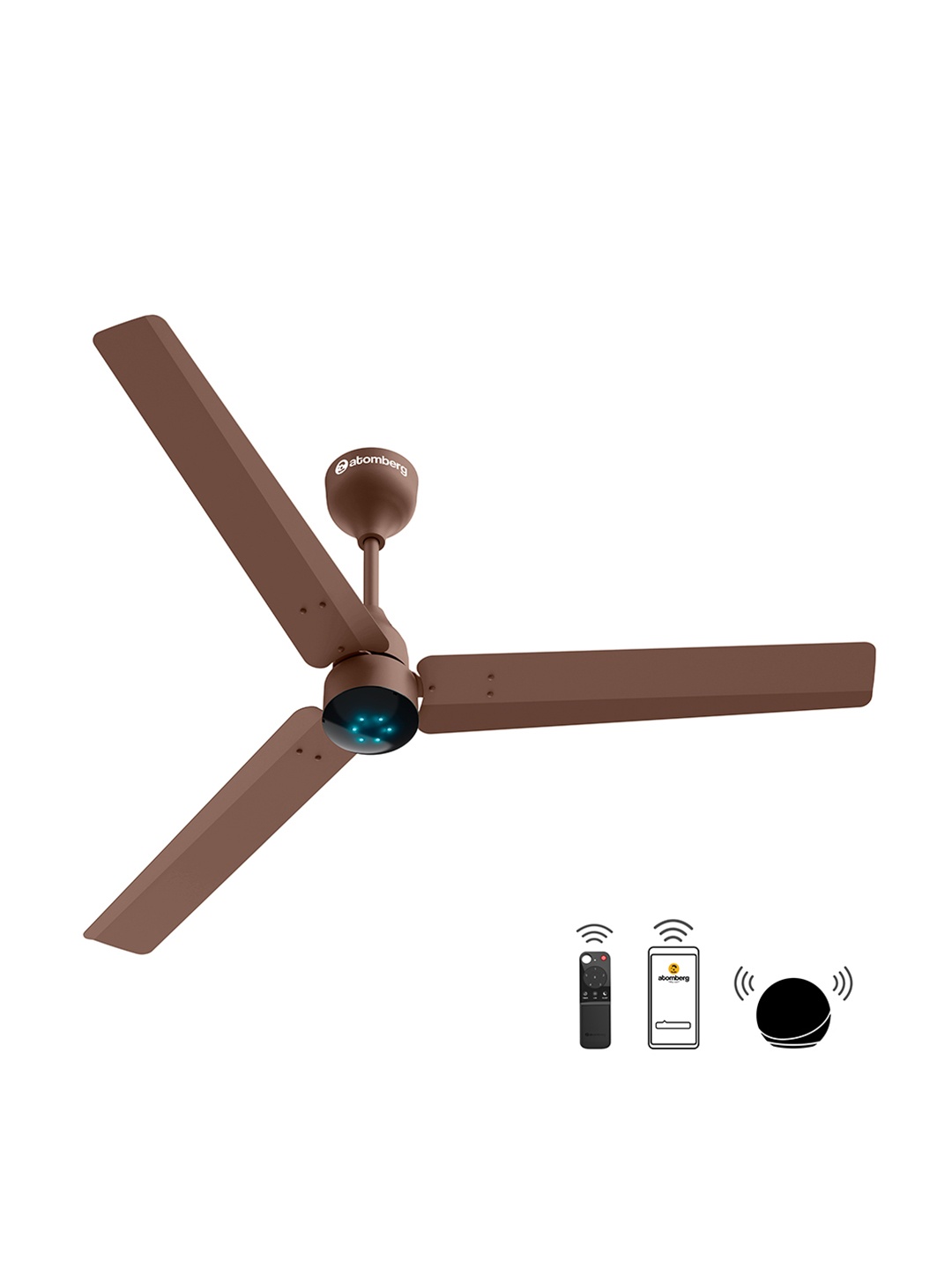 Atomberg Technologies Renesa Smart Brown & Black Remote Controlled 3 Blades Ceiling Fan
Atomberg Technologies Renesa Smart Brown & Black Remote Controlled 3 Blades Ceiling Fan