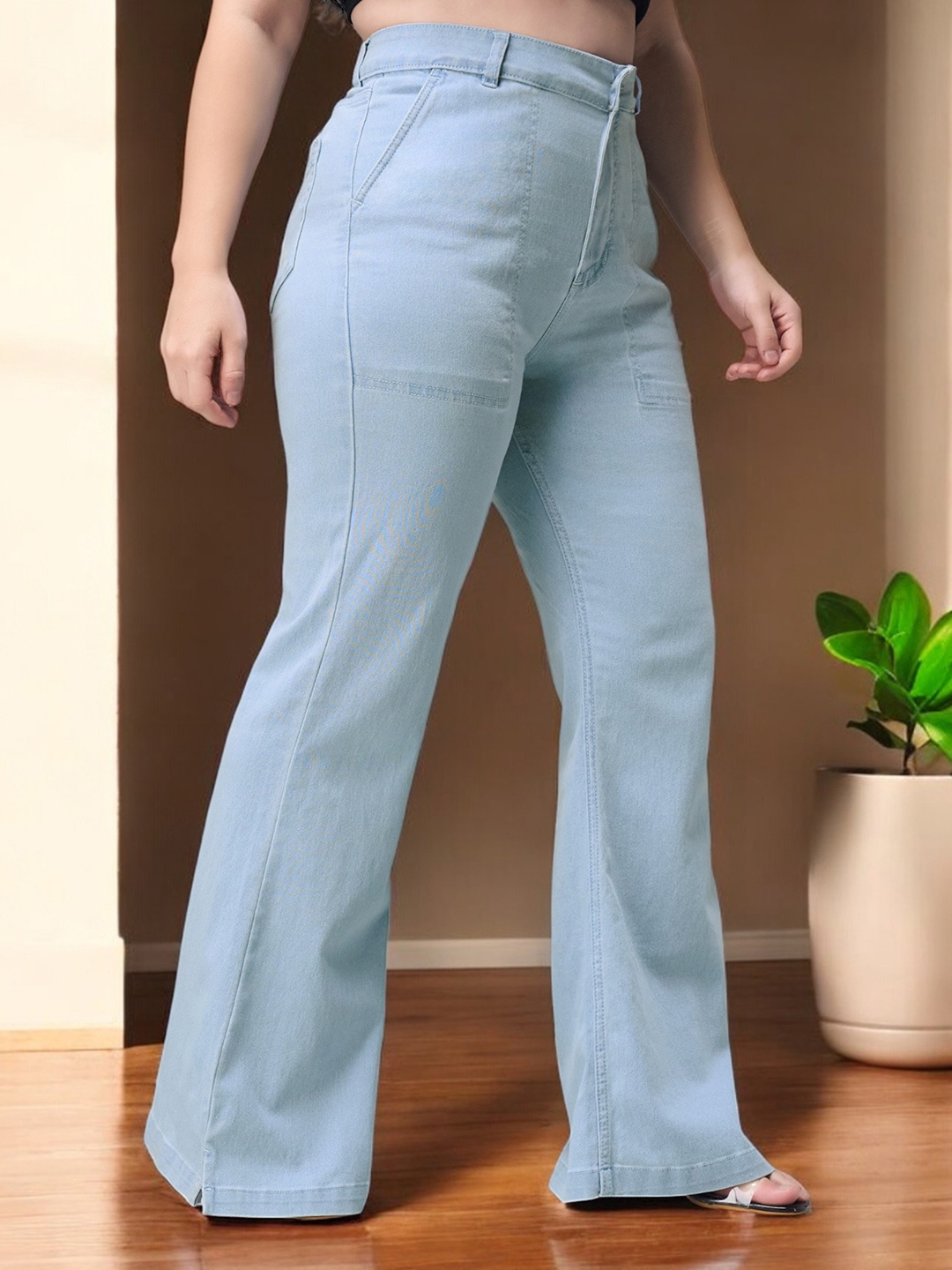 Miss Chase A+ Women Bootcut High-Rise Heavy Fade Stretchable Jeans, Blue
Miss Chase A+ Women Bootcut High-Rise Heavy Fade Stretchable Jeans, Blue