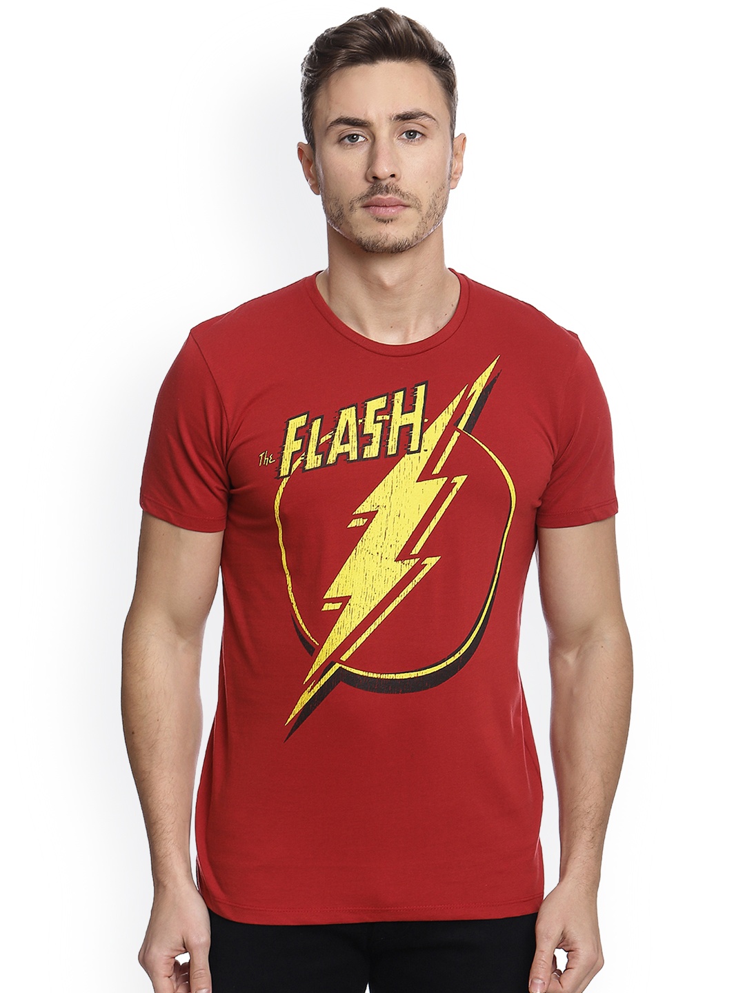 DC Comics featured Red Flash Printed Tshirt for Men