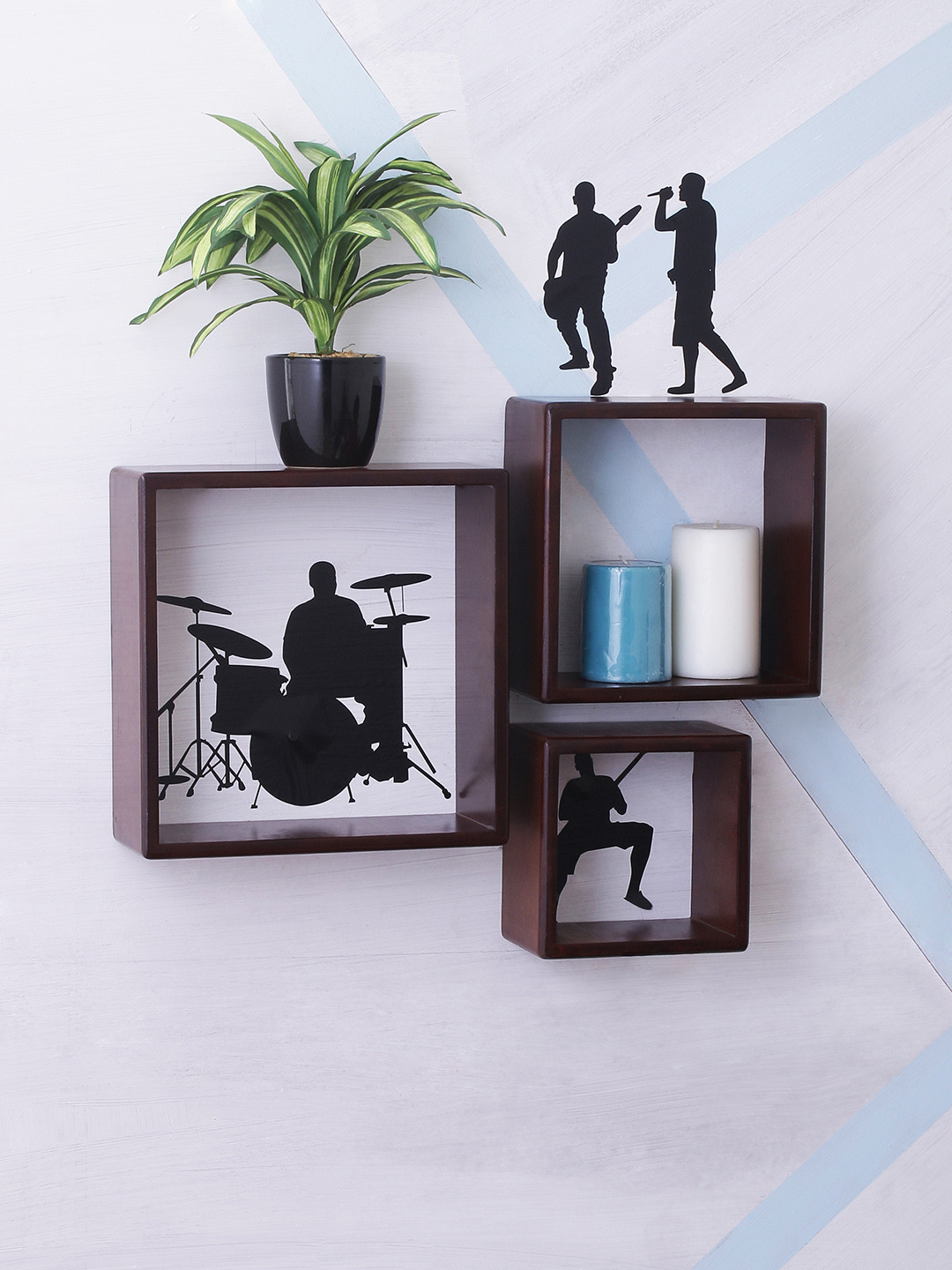 Home Sparkle Brown & Black MDF Basic Wall Shelf With Wall Stickers
Home Sparkle Brown & Black MDF Basic Wall Shelf With Wall Stickers