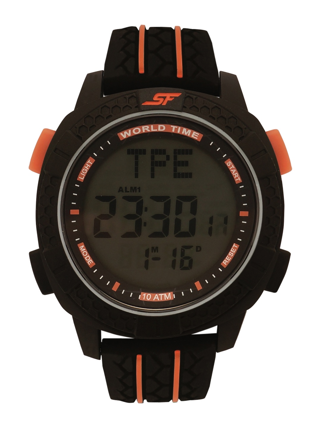 Sonata Men Black Digital Watch NK77058PP04