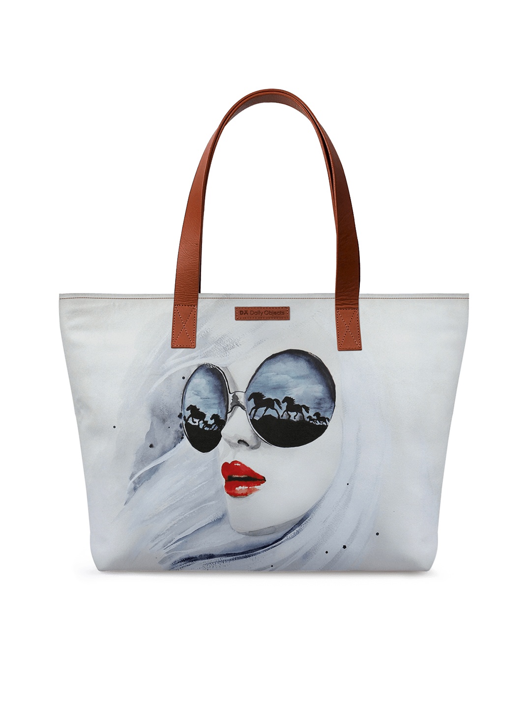 DailyObjects White Printed Tote Bag