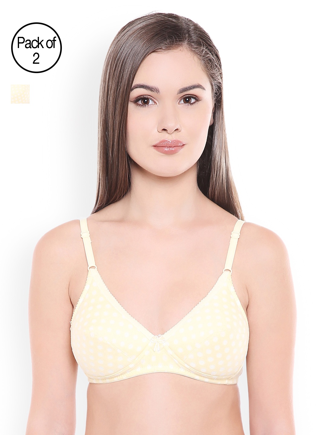 Bodycare Cream-Coloured Printed Pack of 2 Non-Wired Heavily Padded Everyday Bra E1522LELE
Bodycare Cream-Coloured Printed Pack of 2 Non-Wired Heavily Padded Everyday Bra E1522LELE