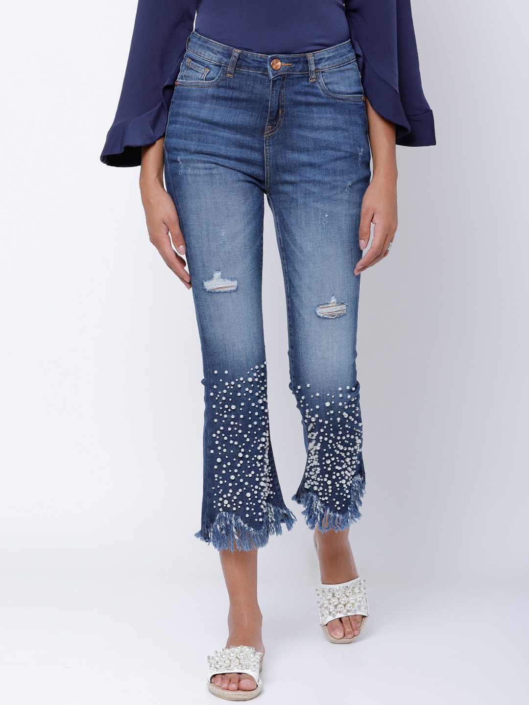 Tokyo Talkies Women Blue Super Skinny Fit Mid-Rise Low Distress Stretchable Jeans
Tokyo Talkies Women Blue Super Skinny Fit Mid-Rise Low Distress Stretchable Jeans