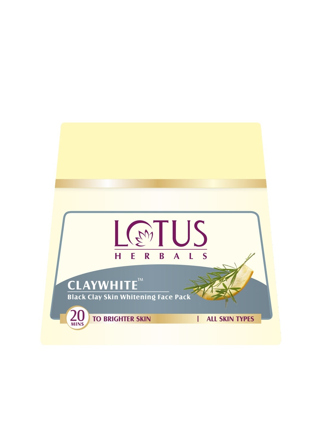 Lotus Herbals Sustainable Women Claywhite Black Clay Skin Whitening Face Pack, Yellow
Lotus Herbals Sustainable Women Claywhite Black Clay Skin Whitening Face Pack, Yellow