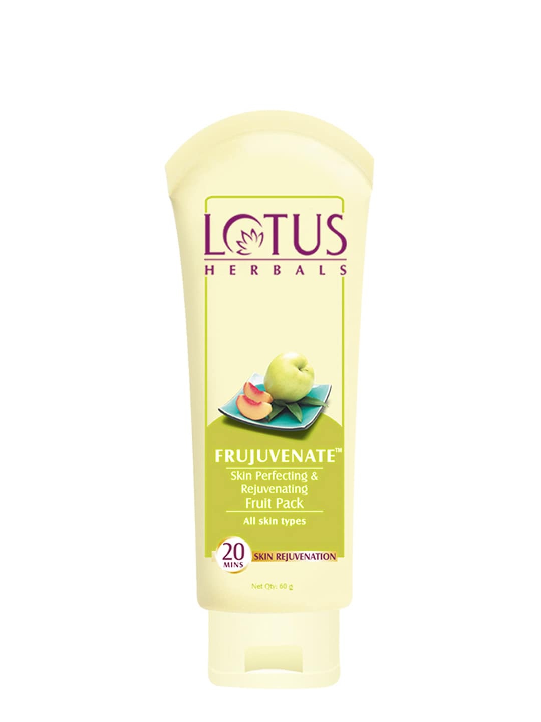 Lotus Herbals Sustainable Frujuvenate Skin Perfecting Rejuvenating Fruit Pack 120g, White
Lotus Herbals Sustainable Frujuvenate Skin Perfecting Rejuvenating Fruit Pack 120g, White