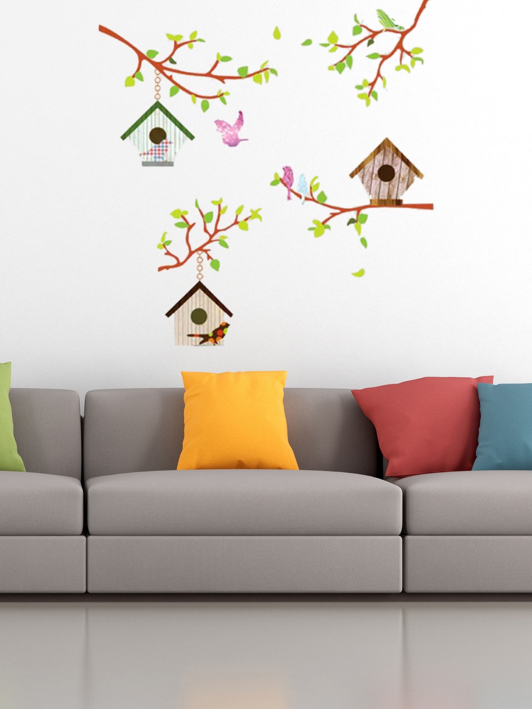 Cortina Multicoloured Wall Sticker, Multi