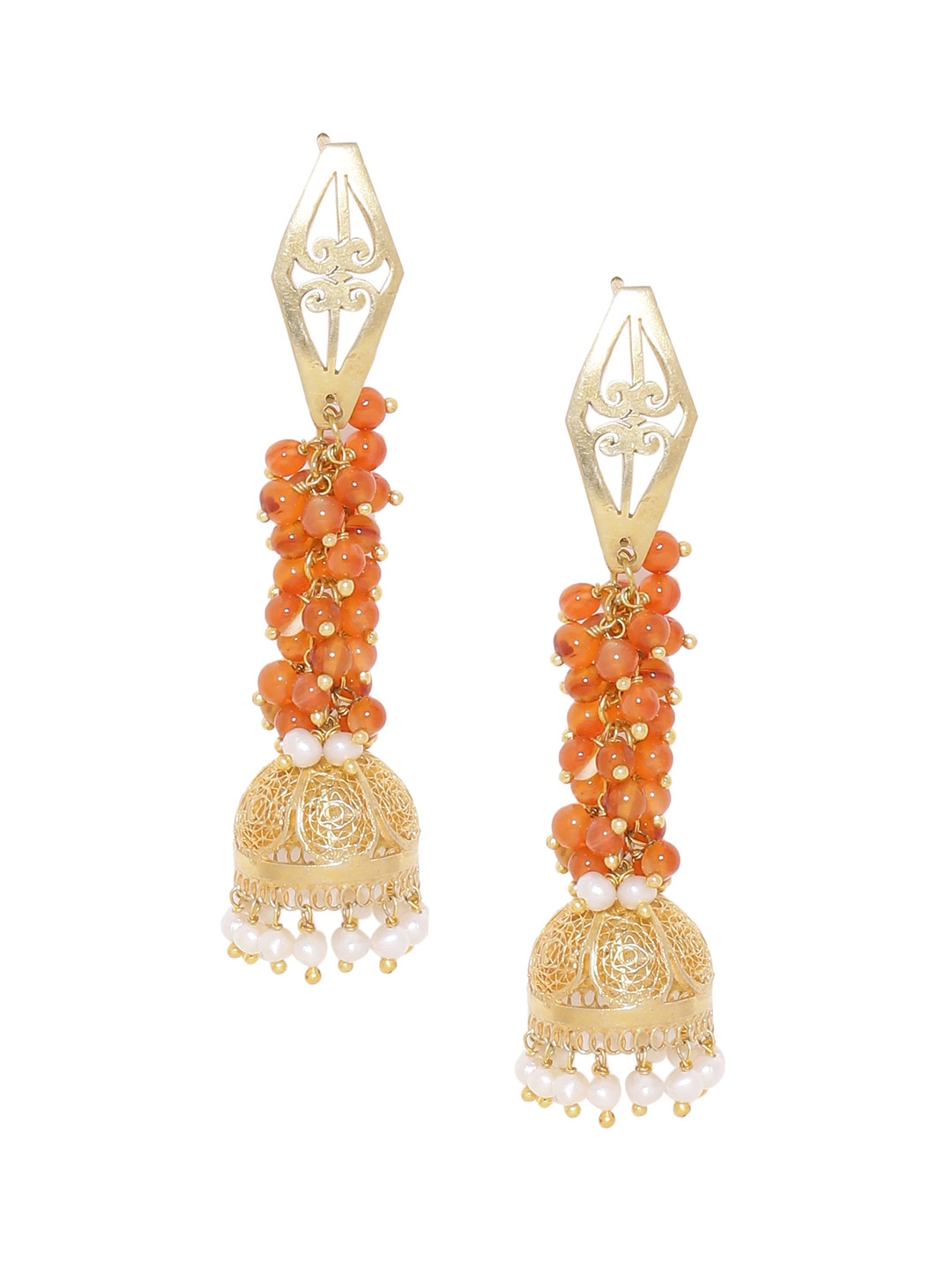 Silvermerc Designs 22-Karat Gold-Plated & Orange Sterling Silver Classic Drop Earrings
Silvermerc Designs 22-Karat Gold-Plated & Orange Sterling Silver Classic Drop Earrings