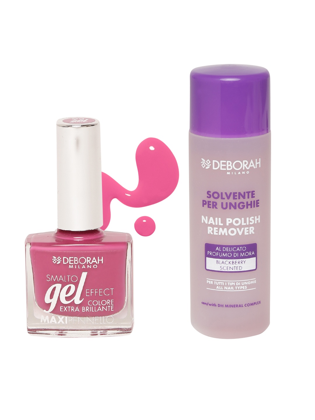 Deborah Milano Pack of Nail Polish Remover & Gel Maxipennello Sahari Pink 92 Nail Polish, Purple
Deborah Milano Pack of Nail Polish Remover & Gel Maxipennello Sahari Pink 92 Nail Polish, Purple