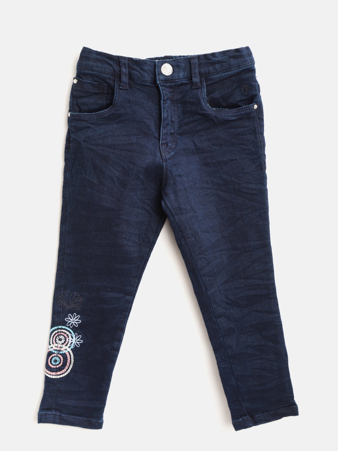 Gini and Jony Girls Navy Regular Fit Mid-Rise Clean Look Stretchable Jeans, Navy blue
Gini and Jony Girls Navy Regular Fit Mid-Rise Clean Look Stretchable Jeans, Navy blue