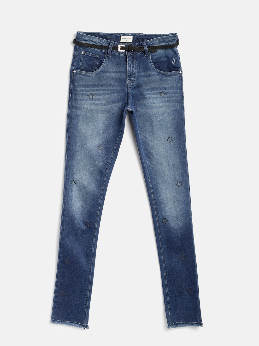 Gini and Jony Girls Navy Regular Fit Mid-Rise Clean Look Stretchable Jeans, Navy blue
Gini and Jony Girls Navy Regular Fit Mid-Rise Clean Look Stretchable Jeans, Navy blue