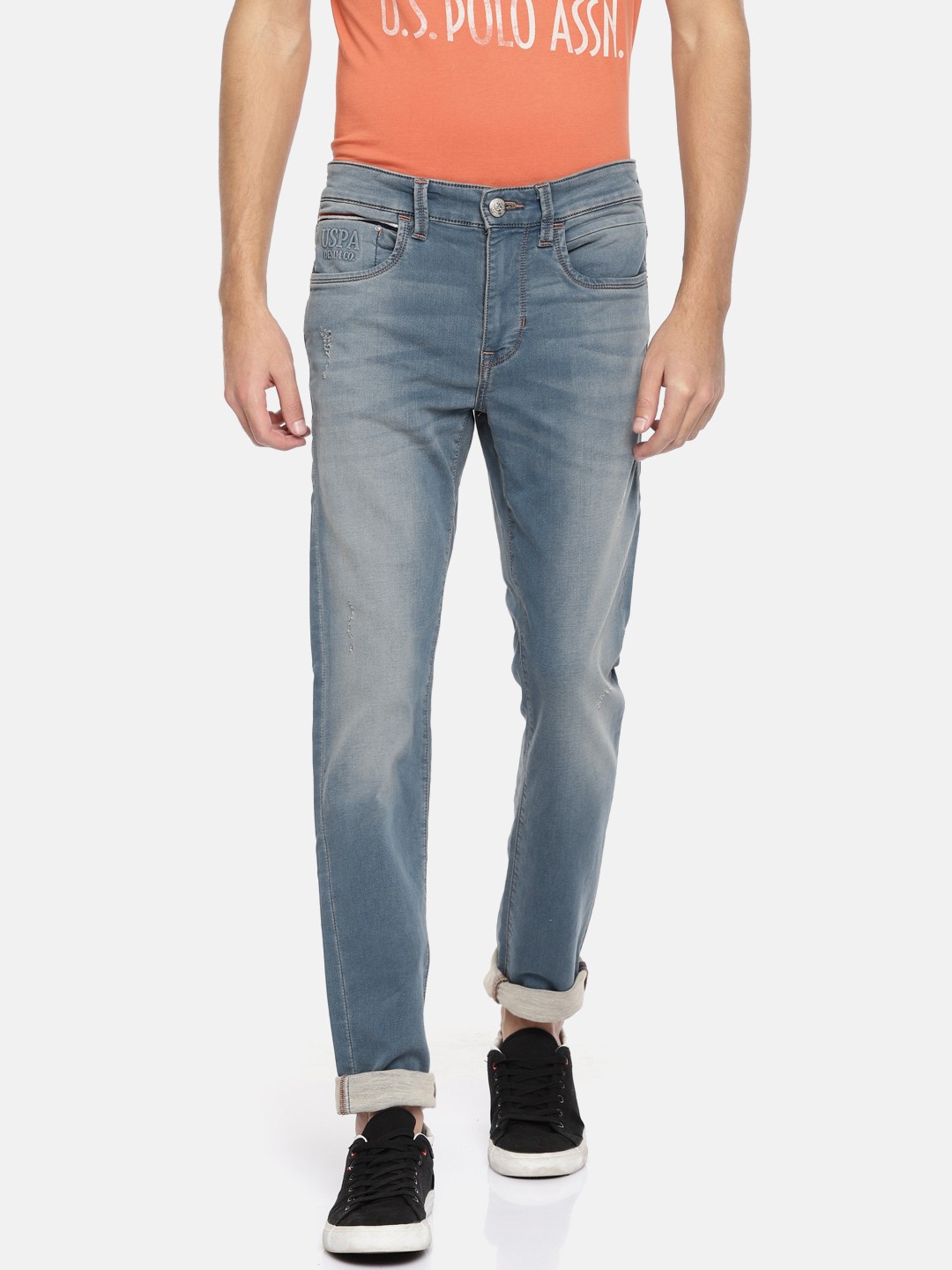 U.S. Polo Assn. Denim Co. Men Blue Skinny Fit Mid-Rise Mildly Distressed Stretchable Jeans
U.S. Polo Assn. Denim Co. Men Blue Skinny Fit Mid-Rise Mildly Distressed Stretchable Jeans