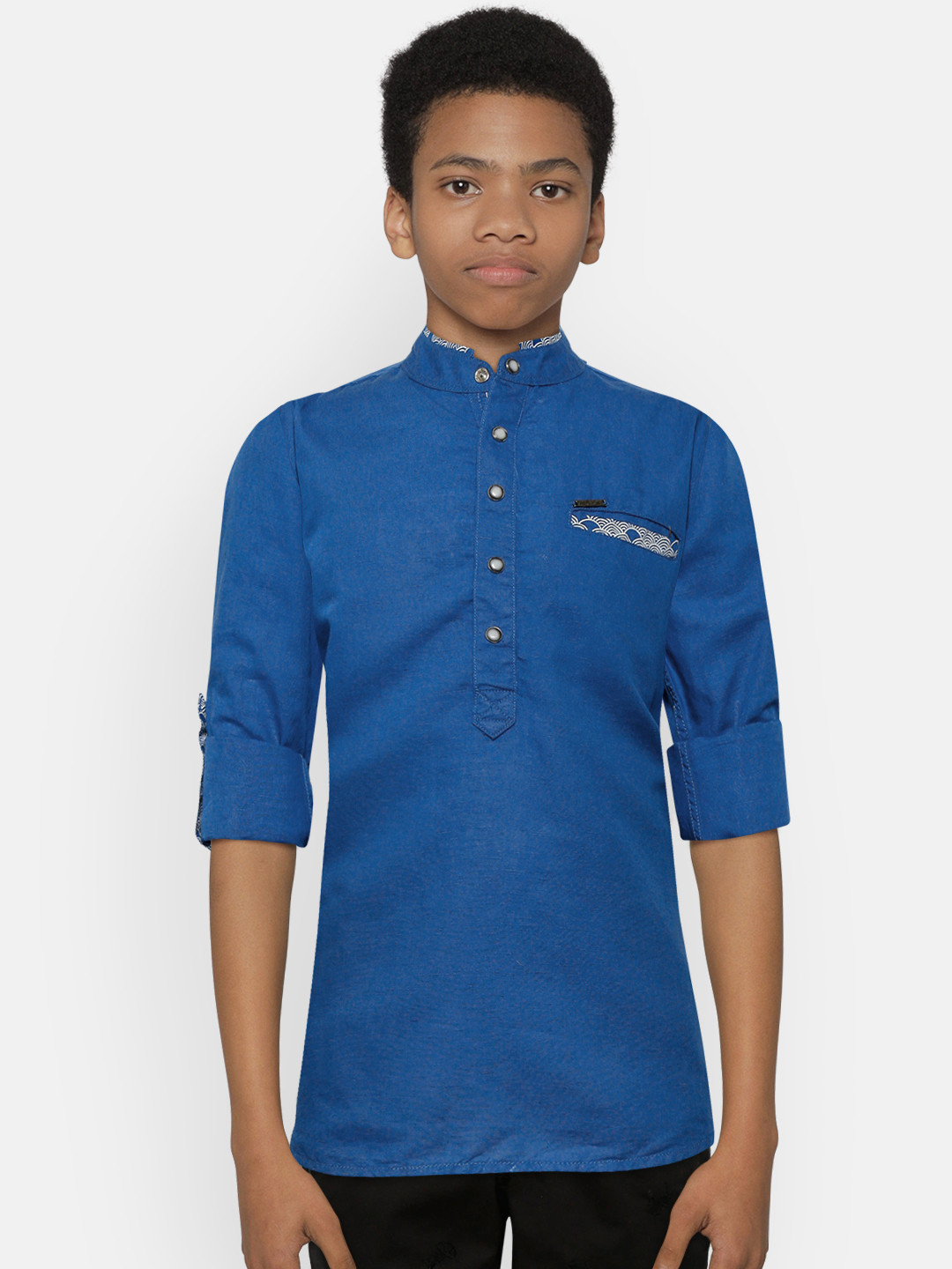 Gini and Jony Boys Blue Regular Fit Solid Casual Shirt
Gini and Jony Boys Blue Regular Fit Solid Casual Shirt