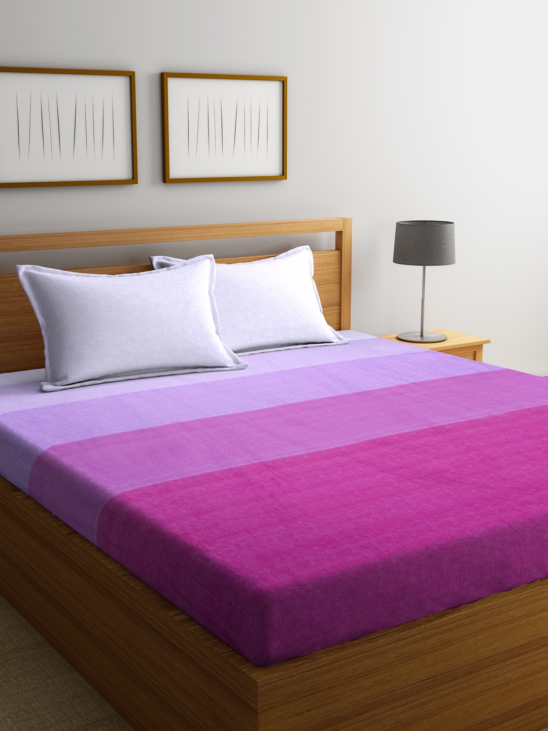 BIANCA Purple & Multicoloured Abstract Flat Cotton Double Bedsheet with Pillow Covers
BIANCA Purple & Multicoloured Abstract Flat Cotton Double Bedsheet with Pillow Covers