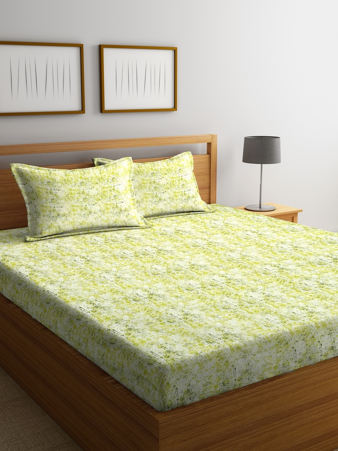 BIANCA Lime Green & Olive Green Fitted 144 TC Cotton 1 Double Bedsheet 2 Pillow Covers
BIANCA Lime Green & Olive Green Fitted 144 TC Cotton 1 Double Bedsheet 2 Pillow Covers