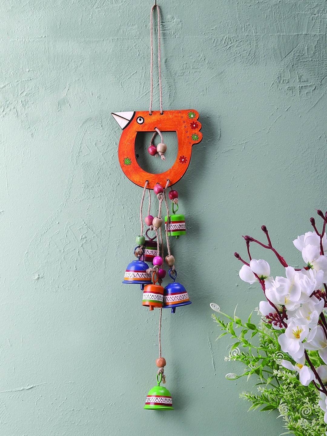 VarEesha Multicoloured "Tinkle Bells" Bird Wall Hanging Windchime with Small Bells, Multi
VarEesha Multicoloured "Tinkle Bells" Bird Wall Hanging Windchime with Small Bells, Multi