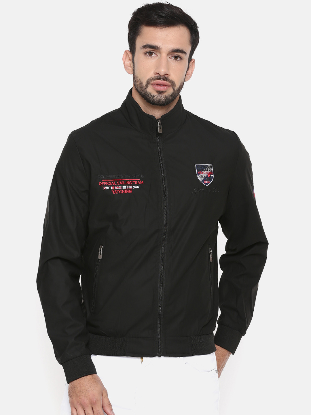 The Indian Garage Co Men Black Solid Lightweight Bomber Jacket
The Indian Garage Co Men Black Solid Lightweight Bomber Jacket