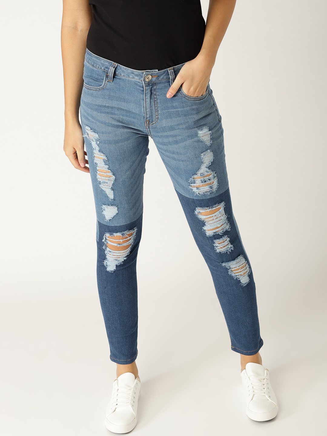 United Colors of Benetton Women Blue Skinny Mildly Distressed Stretchable Cropped Jeans
United Colors of Benetton Women Blue Skinny Mildly Distressed Stretchable Cropped Jeans