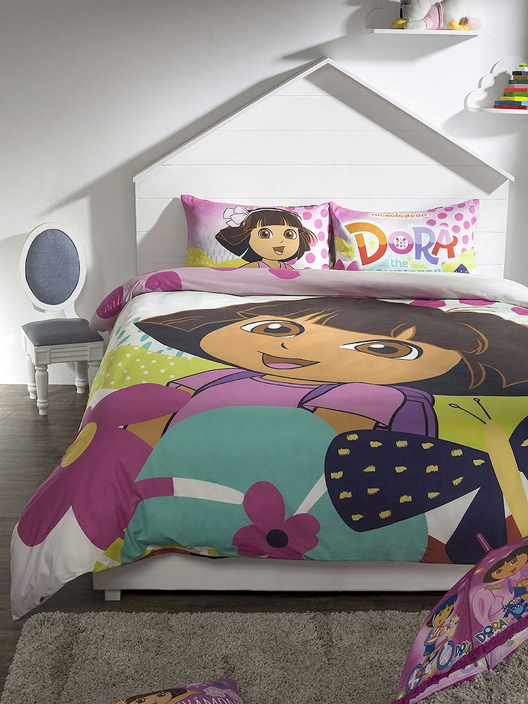 DDecor Pink & Purple Cartoon Characters Flat 210 TC Single Bedsheet with 2 Pillow Covers
DDecor Pink & Purple Cartoon Characters Flat 210 TC Single Bedsheet with 2 Pillow Covers