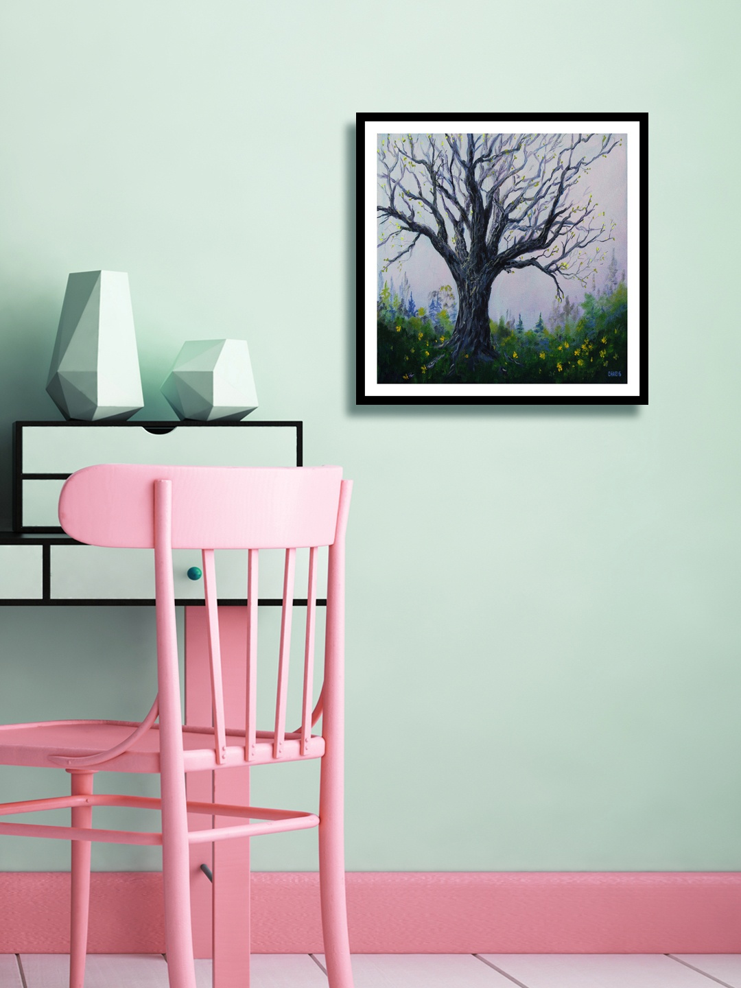 999Store Framed canvas + Back Frames autumn tree printed poster like painting, Multi
999Store Framed canvas + Back Frames autumn tree printed poster like painting, Multi