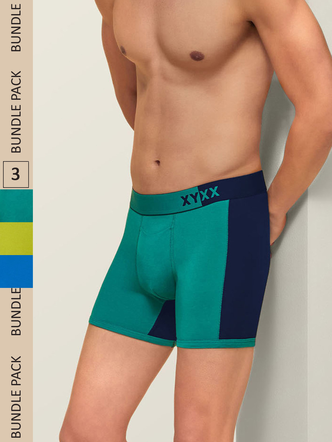 XYXX Men IntelliSoft Antimicrobial Micro Modal Pack of 3 Dualist Trunks XYTRNK3PCKN314, Lime green
XYXX Men IntelliSoft Antimicrobial Micro Modal Pack of 3 Dualist Trunks XYTRNK3PCKN314, Lime green