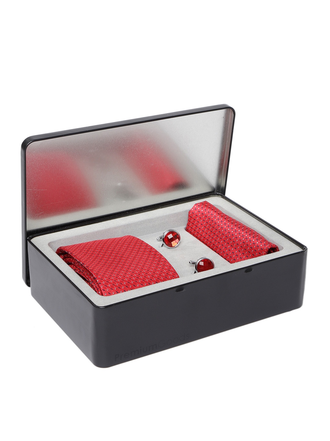 Lino Perros Men Red & Navy Accessory Gift Set