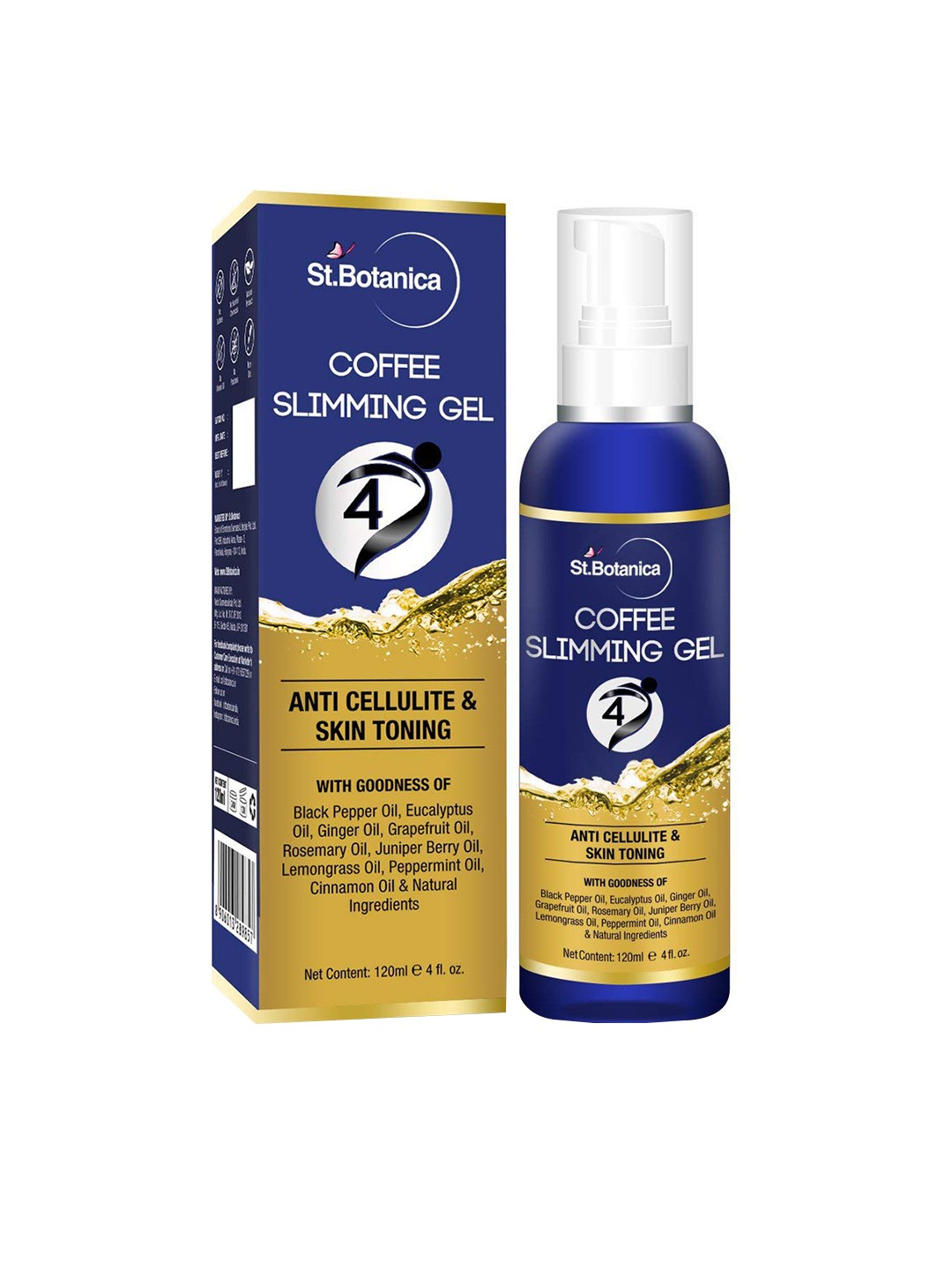 St. Botanica Unisex 4D Coffee Slimming - Anti Cellulite & Skin Toning Cream 120 ml, White
St. Botanica Unisex 4D Coffee Slimming - Anti Cellulite & Skin Toning Cream 120 ml, White