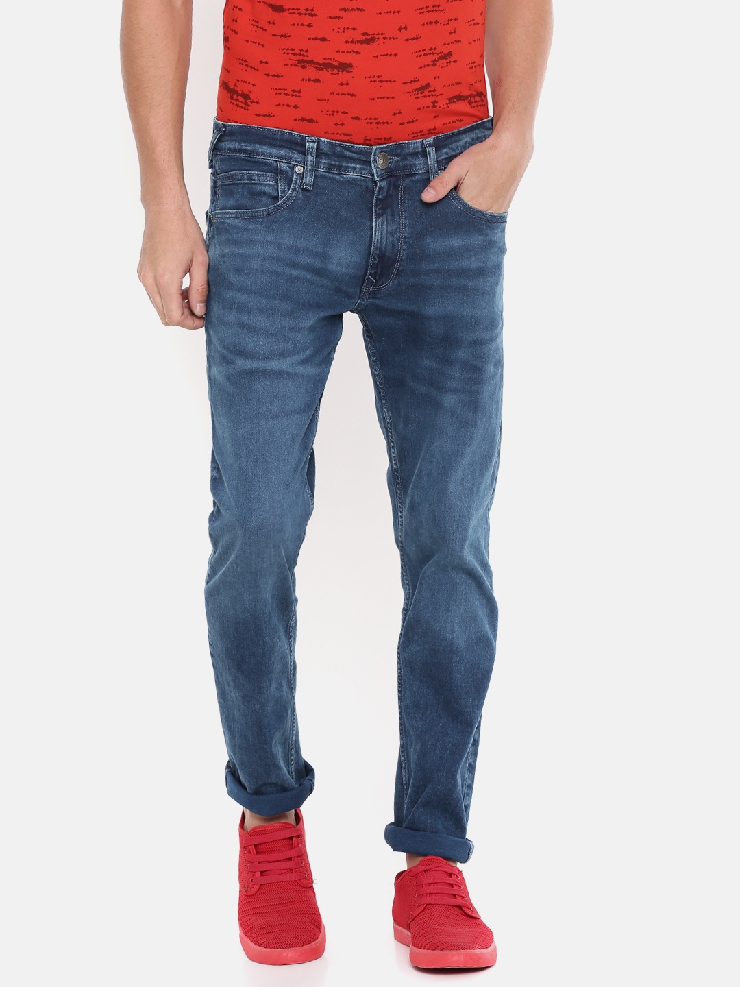 Pepe Jeans Men Blue Slim Vapour Fit Low-Rise Skinny Leg Clean Look Stretchable Jeans
Pepe Jeans Men Blue Slim Vapour Fit Low-Rise Skinny Leg Clean Look Stretchable Jeans