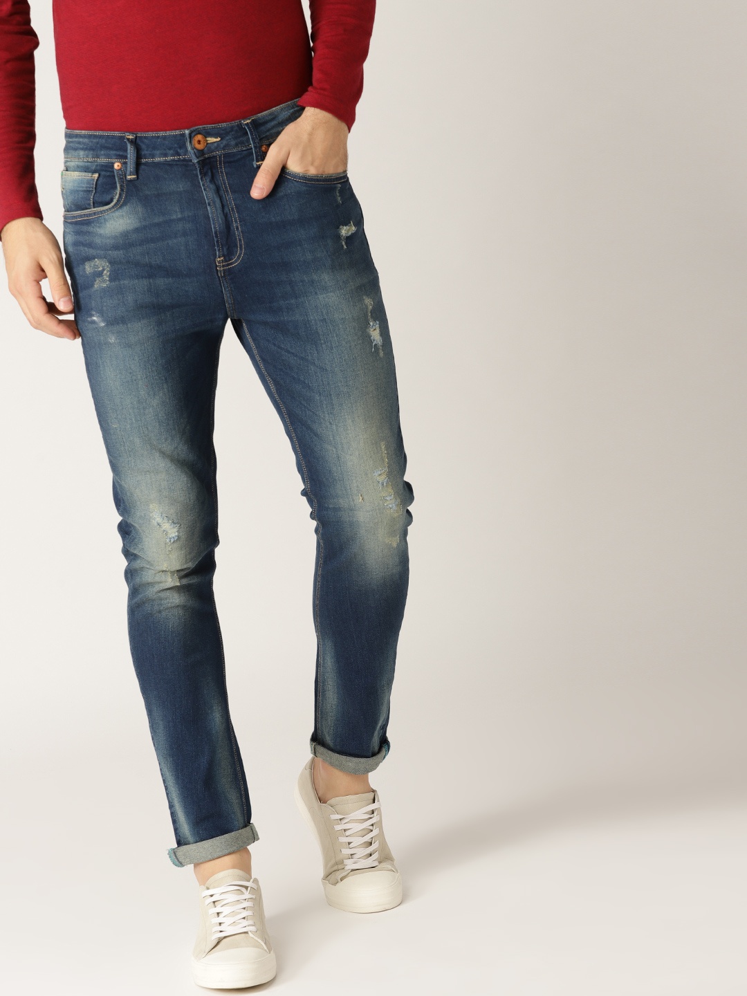 United Colors of Benetton Men Blue Carrot Fit Mid-Rise Mildly Distressed Stretchable Jeans
United Colors of Benetton Men Blue Carrot Fit Mid-Rise Mildly Distressed Stretchable Jeans