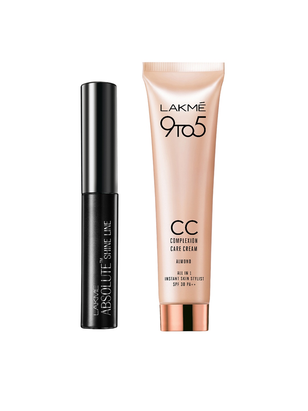 Lakme Set of Absolute Shine Line Black Eye Liner & 9to5 Almond Complexion Care Cream
Lakme Set of Absolute Shine Line Black Eye Liner & 9to5 Almond Complexion Care Cream