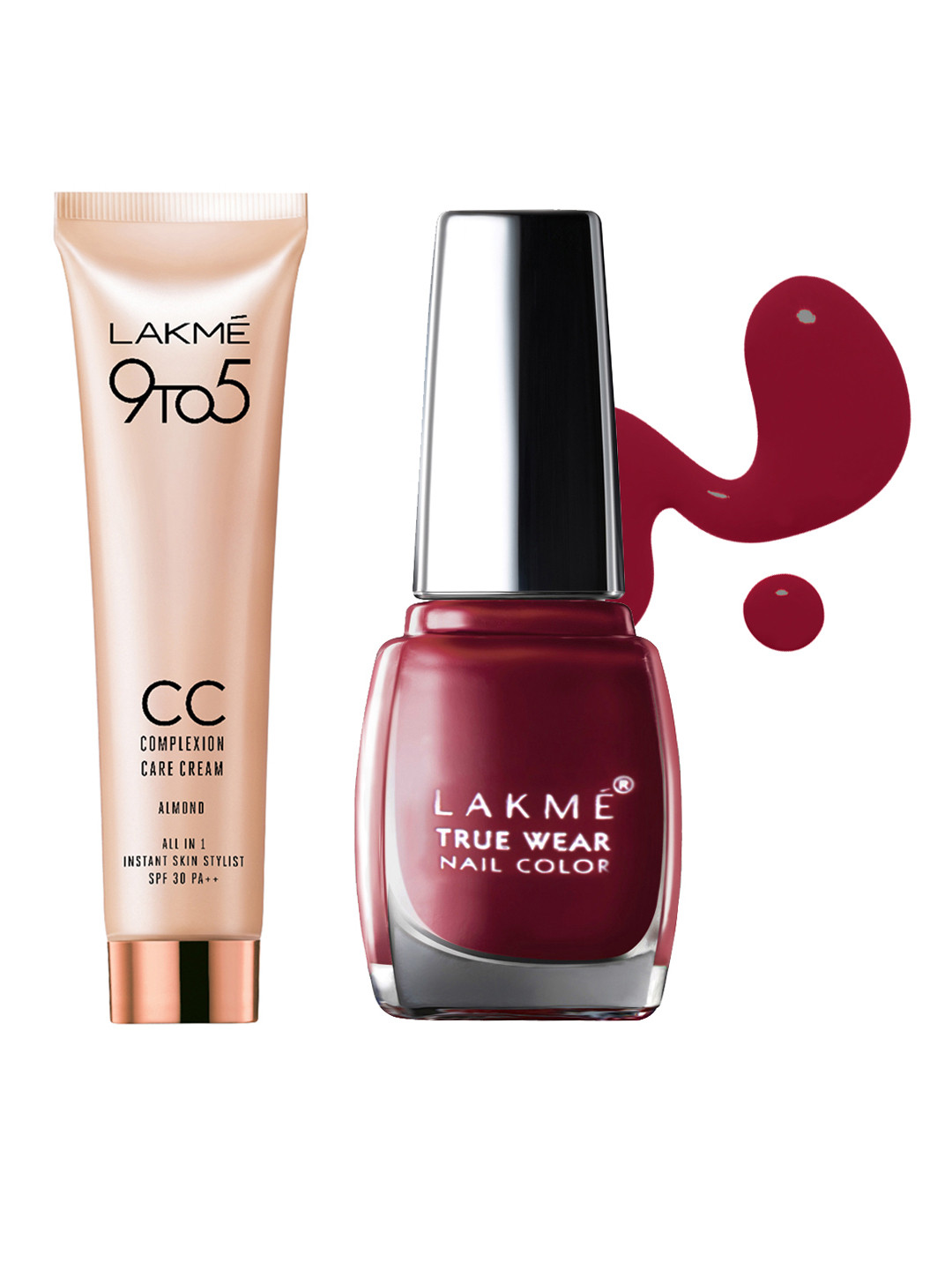 Lakme 9to5 Almond Complexion Care Cream 30g & Lakme Truewear Color Crush 25 Nail Polish, Pink
Lakme 9to5 Almond Complexion Care Cream 30g & Lakme Truewear Color Crush 25 Nail Polish, Pink