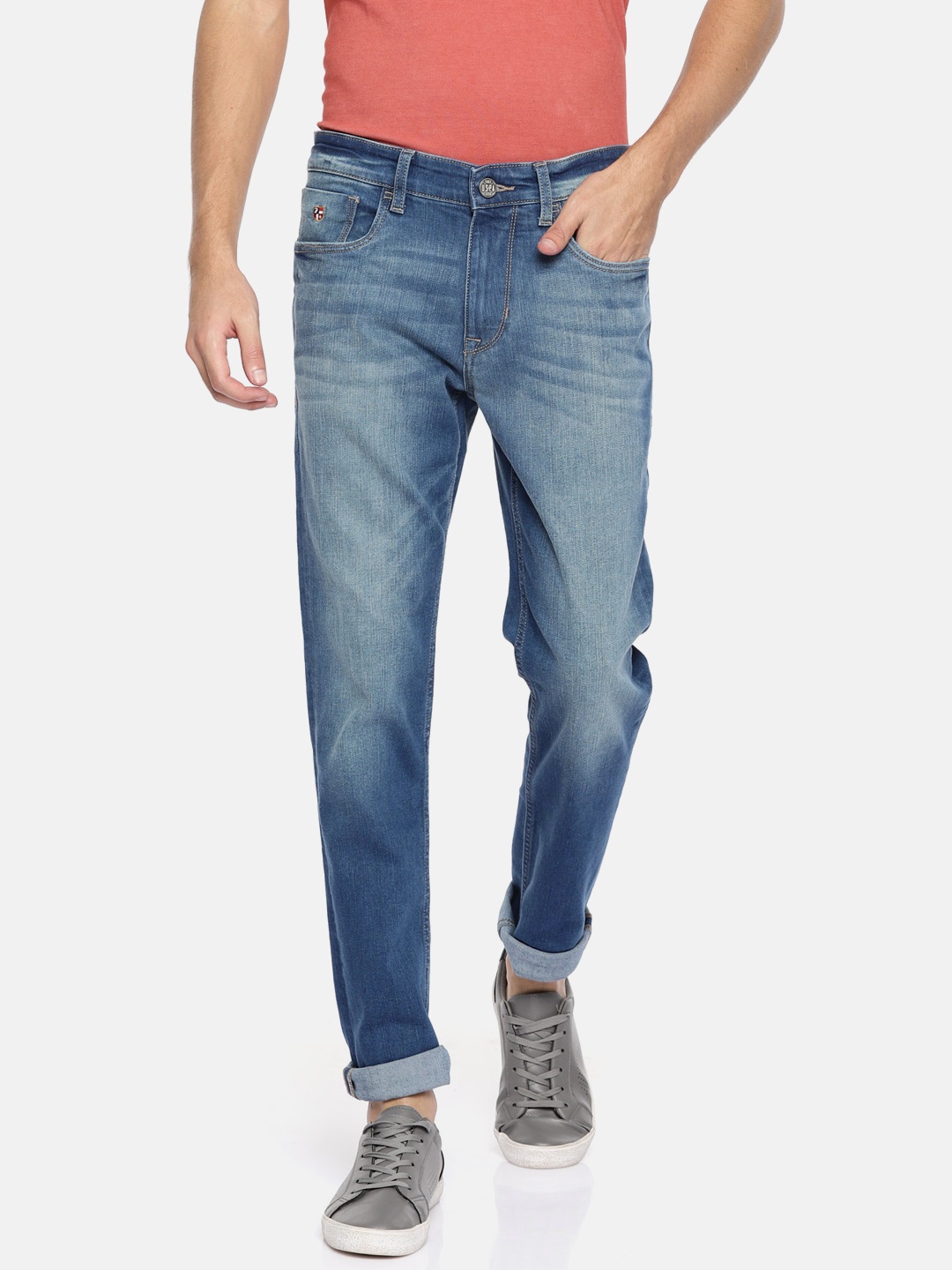 U.S. Polo Assn. Denim Co. Men Blue Slim Tapered Fit Mid-Rise Clean Look Stretchable Jeans
U.S. Polo Assn. Denim Co. Men Blue Slim Tapered Fit Mid-Rise Clean Look Stretchable Jeans