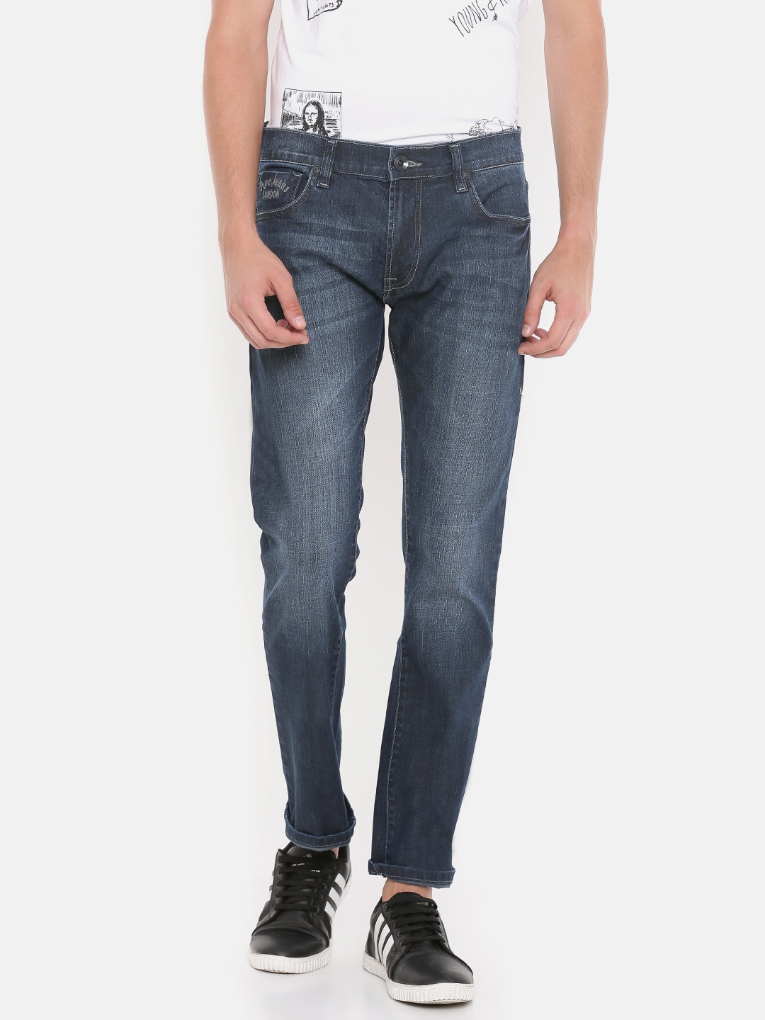 Pepe Jeans Men Blue Vapour Slim Fit Low-Rise Clean Look Stretchable Jeans, Navy blue
Pepe Jeans Men Blue Vapour Slim Fit Low-Rise Clean Look Stretchable Jeans, Navy blue